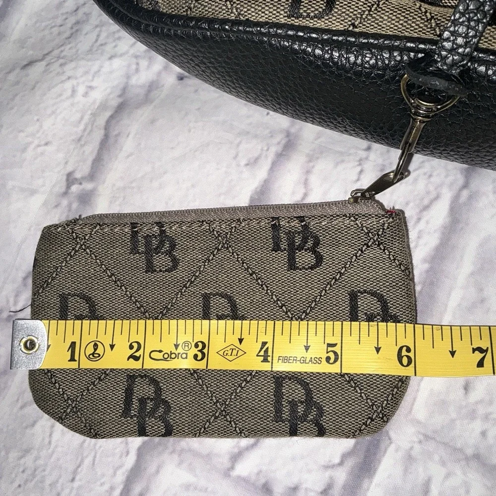 VNTG‎ DOONEY & BOURKE Hobo Shoulder Bag Monogram Leather Strap & Coin Purse
